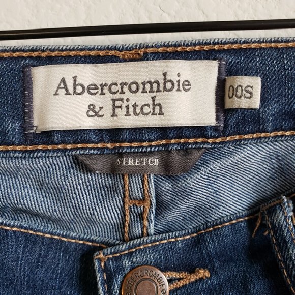A&F Abercrombie and Fitch Perfect Stretch Erin Jeans Size 00S Zip Fly 5 Pockets - Picture 4 of 13